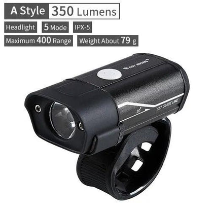 Waterproof Front Bike Light With Rechargeable Horn