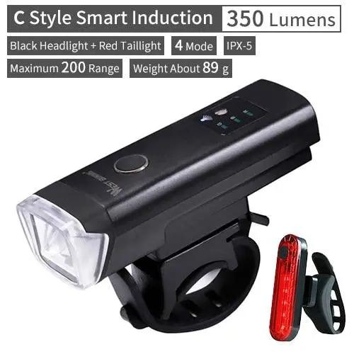 Waterproof Front Bike Light With Rechargeable Horn