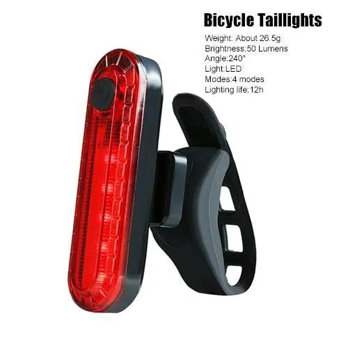Waterproof Front Bike Light With Rechargeable Horn