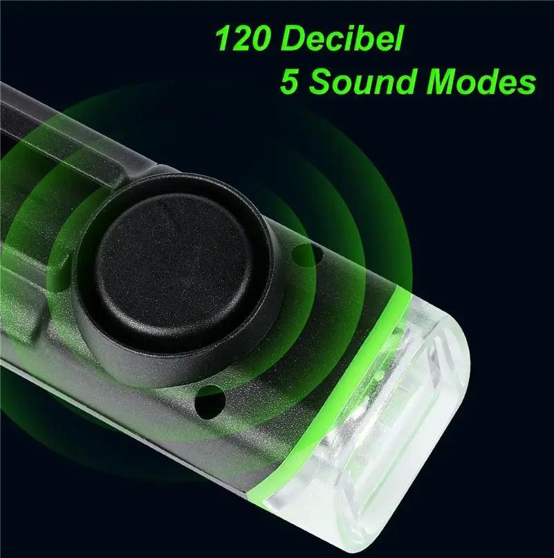 Waterproof Front Bike Light With Rechargeable Horn