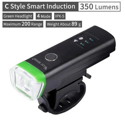 Waterproof Front Bike Light With Rechargeable Horn