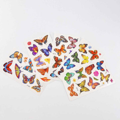 Shaketea waterproof butterfly tattoos, 10 sheets of colorful butterfly designs for parties on Tampa Home & Garden Store