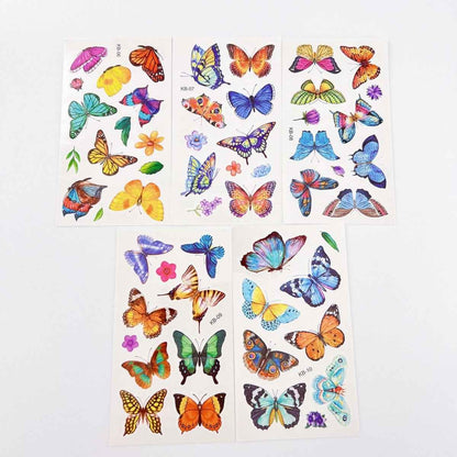 Waterproof butterfly tattoos – 10 sheets by Shaketea with colorful butterfly designs for parties on Tampa Home & Garden Store
