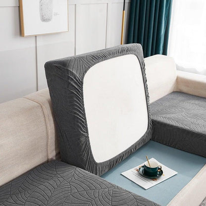 Stevvex waterproof sofa seat cover in grey quilted wrap, reversible living room protector on Tampa Home & Garden Store