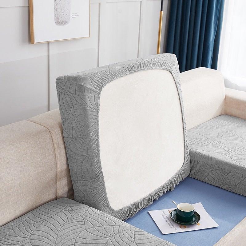 Stevvex waterproof sofa seat cover with anti-dust wrap, reversible gray cushion protector on Tampa Home & Garden Store