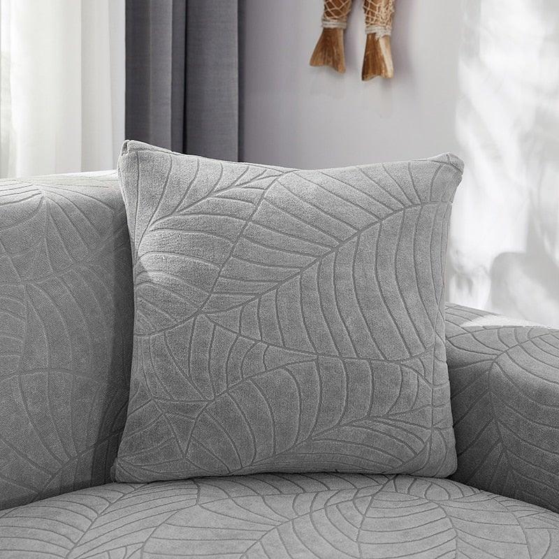 Waterproof Seaters Cushion Sofa Cover grey leaf pattern Stevvex on Tampa Home & Garden Store