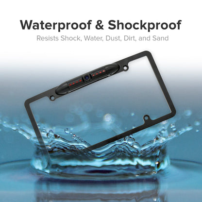 Master Tailgaters license plate frame with rear camera, 8 IR LEDs, 170° wide, waterproof on Tampa Home & Garden Store