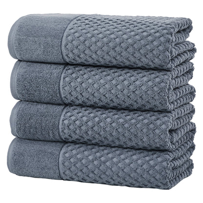 Cotton Diamond Waffle Weave Bath Towel Set