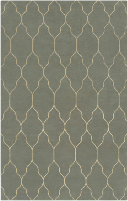 Rug Woodland Area Carpet by Boutique Rugs in gray with cream trellis pattern on Tampa Home & Garden Store