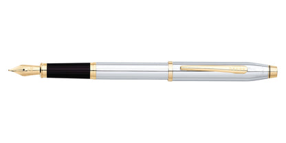 Cross Century II Medalist fountain pen with 23KT gold-plated fine nib, silver barrel on Tampa Home & Garden Store