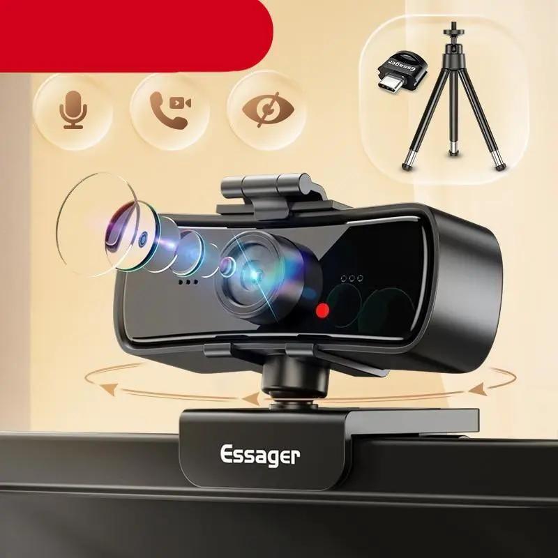 Webcam 2K Full HD USB Web Camera With Microphone