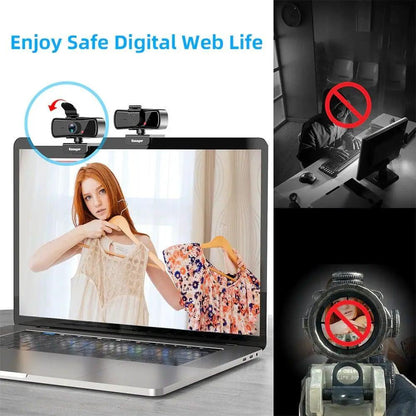 Webcam 2K Full HD USB Web Camera With Microphone