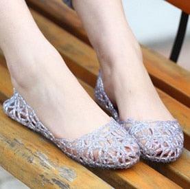 Stevvex women's crystal glitter sandals, silver lace flats slip-on for wedding summer wear on Tampa Home & Garden Store