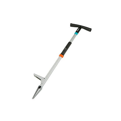 Gardena weed puller hand tool with long gray shaft and orange collar on Tampa Home & Garden Store