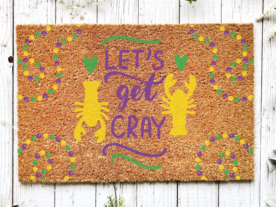 Welcome Mardi Gras Masks Doormat | Nola Housewarming Gift | Fat Tuesday | Doormat Closing Gift | Welcome Doormat | Front Door Home Door Mat