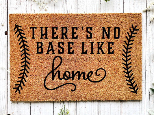 Welcome Mat, Baseball Doormat, Housewarming Gift, Baseball Gift, New Home Gift, Porch Decor, Outdoor Doormat, Front Door Doormat