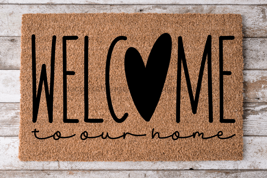 Welcome To Our Home - Door Mat - 30x18" Coir Door Mat - DECOE-CM-028