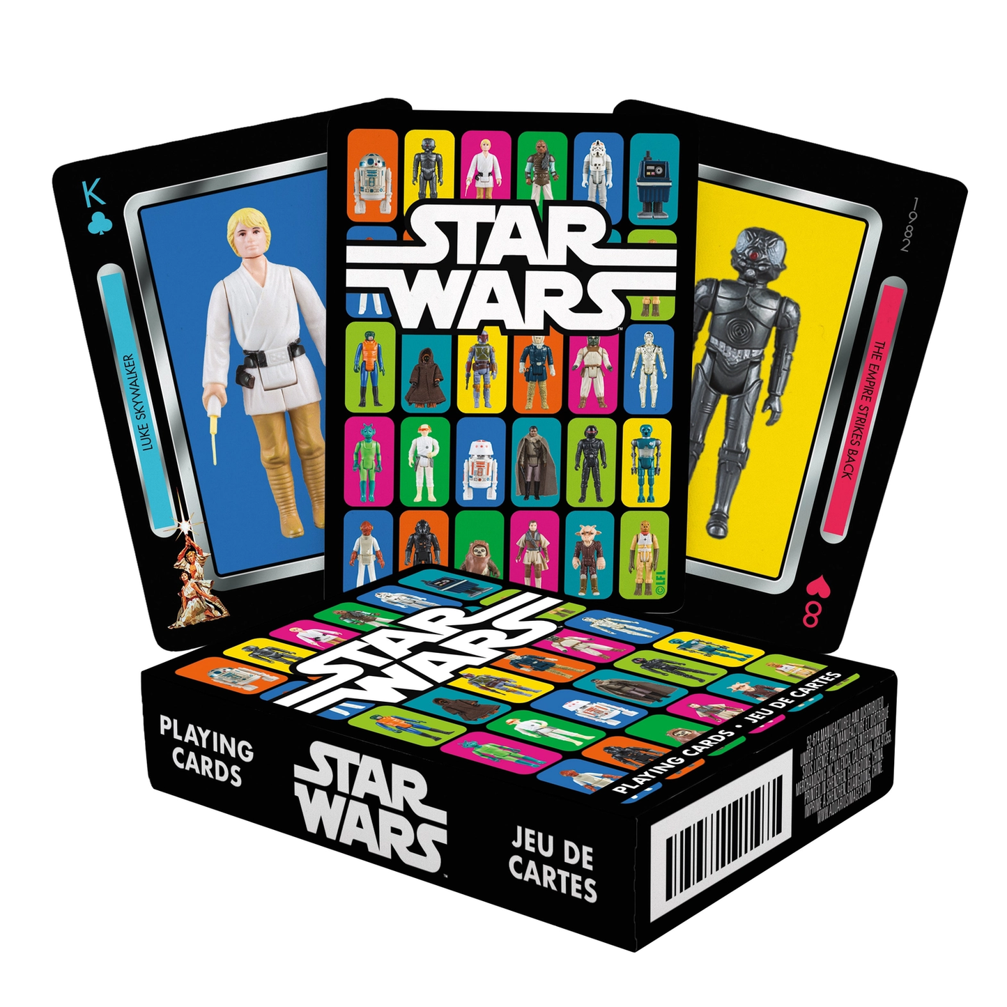 Star Wars playing cards deck Country Christmas Loft with colorful hero art on black box on Tampa Home & Garden Store