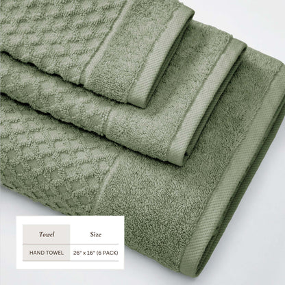 Cotton Diamond Waffle Weave Bath Towel Set
