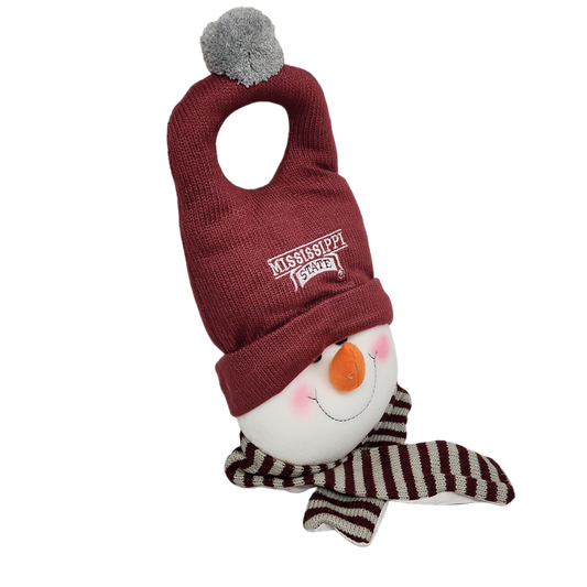 Snowman Door Hanger - Mississippi State - Tampa Home & Garden Store
