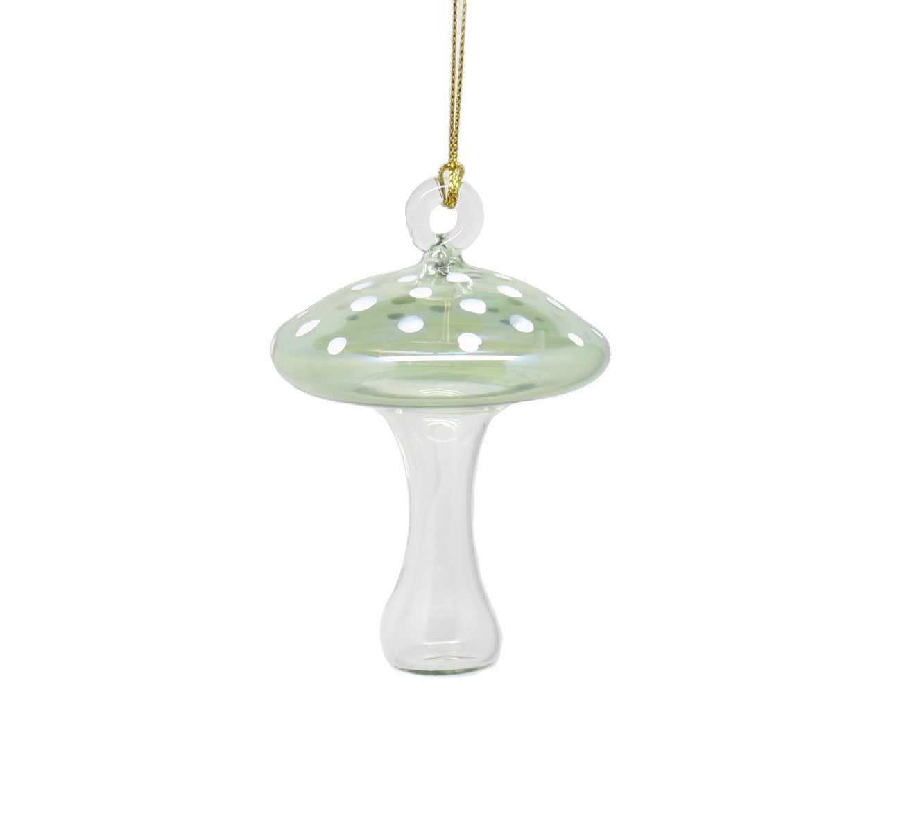 Ornement en verre soufflé égyptien - Champignon - Vert