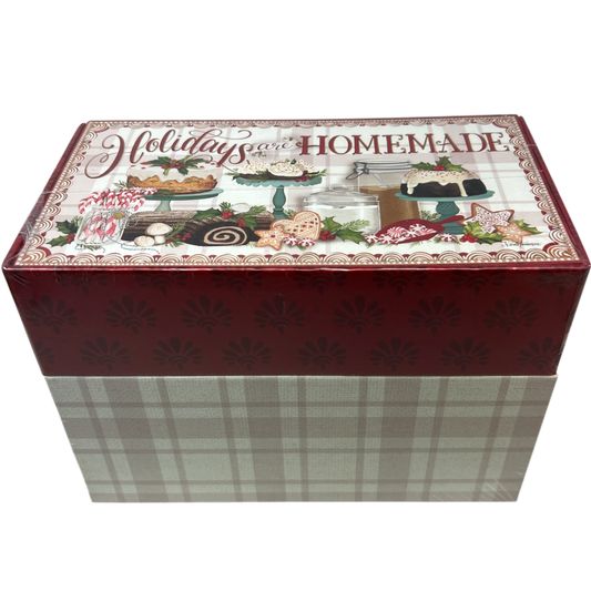 Holidays Are Homemade Recipe Card Box
