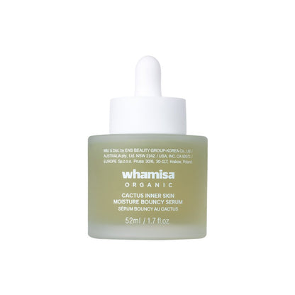 Whamisa Organic cactus inner skin moisture bouncy serum bottle with dropper 52ml on Tampa Home & Garden Store