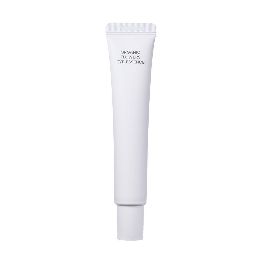 Whamisa Organic Flowers Eye Essence 30ml eye serum in a white squeeze tube on Tampa Home & Garden Store