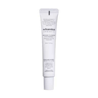 whamisa Organic Flowers Eye Essence eye serum tube white 30ml Seoulia brand on Tampa Home & Garden Store