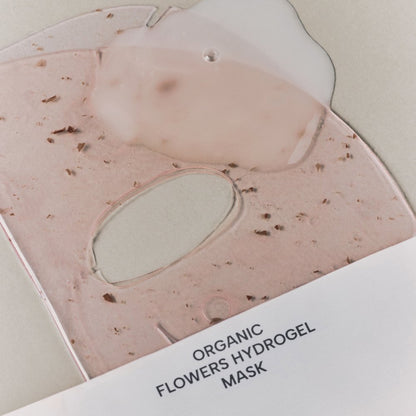 whamisa Organic Flowers Hydrogel Mask facial mask 5-count hydrogel with flower petals Seoulia on Tampa Home & Garden Store