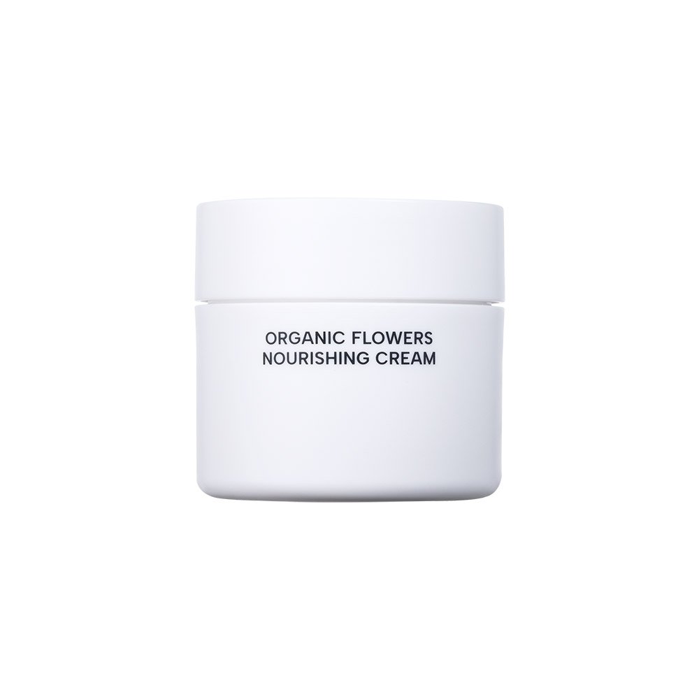 Whamisa Organic Flowers Nourishing Cream jar, white, 50ml on Tampa Home & Garden Store
