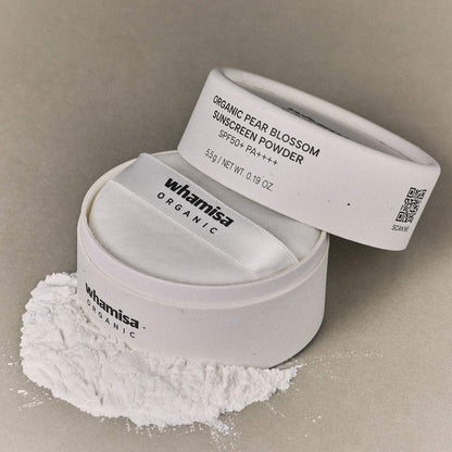 Whamisa Pear Blossom Sunscreen Powder SPF50+ PA++++ 5.5g+2.3g on Tampa Home & Garden Store