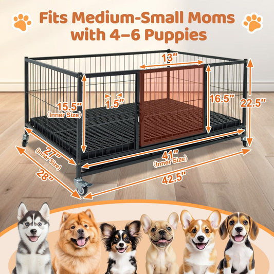 43" Puppy Whelping Box | Upgraded WHLP02