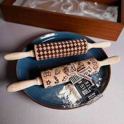 Courtly Checkered Rolling Pins and Diamond Style