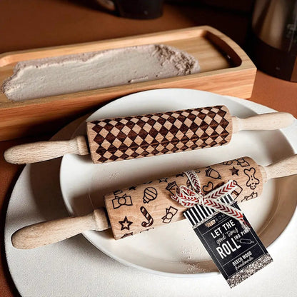 Courtly Checkered Rolling Pins and Diamond Style