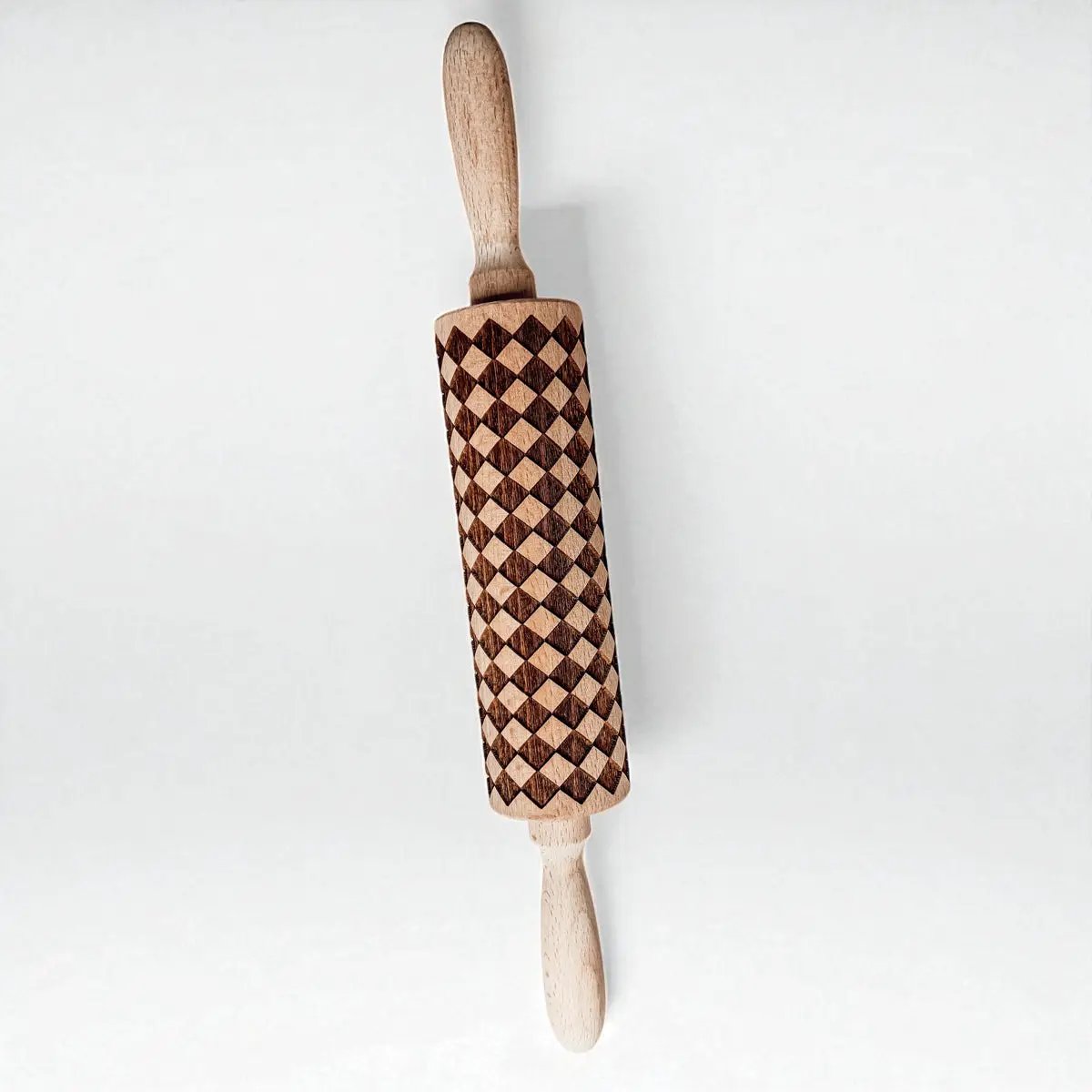 Courtly Checkered Rolling Pins and Diamond Style