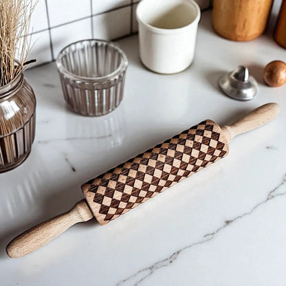 Courtly Checkered Rolling Pins and Diamond Style