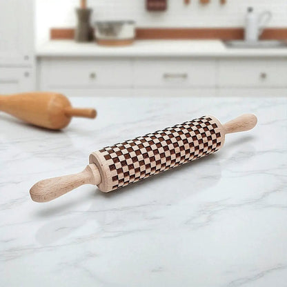 Courtly Checkered Rolling Pins and Diamond Style