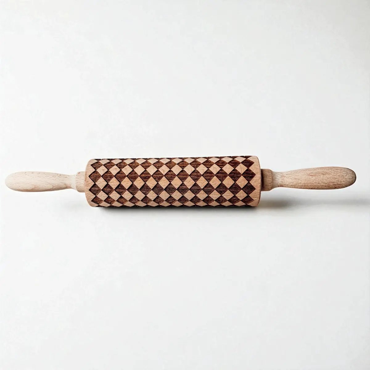 Courtly Checkered Rolling Pins and Diamond Style