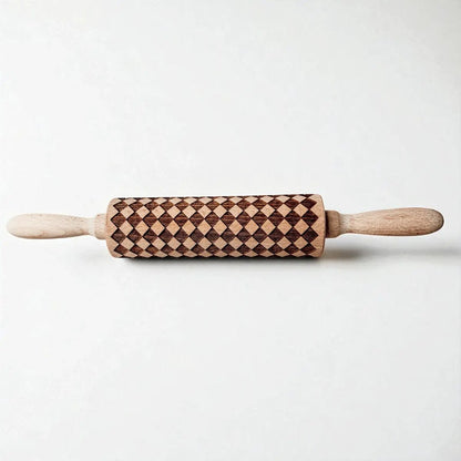 Courtly Checkered Rolling Pins and Diamond Style