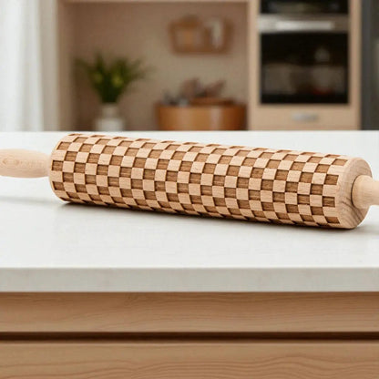 Courtly Checkered Rolling Pins and Diamond Style