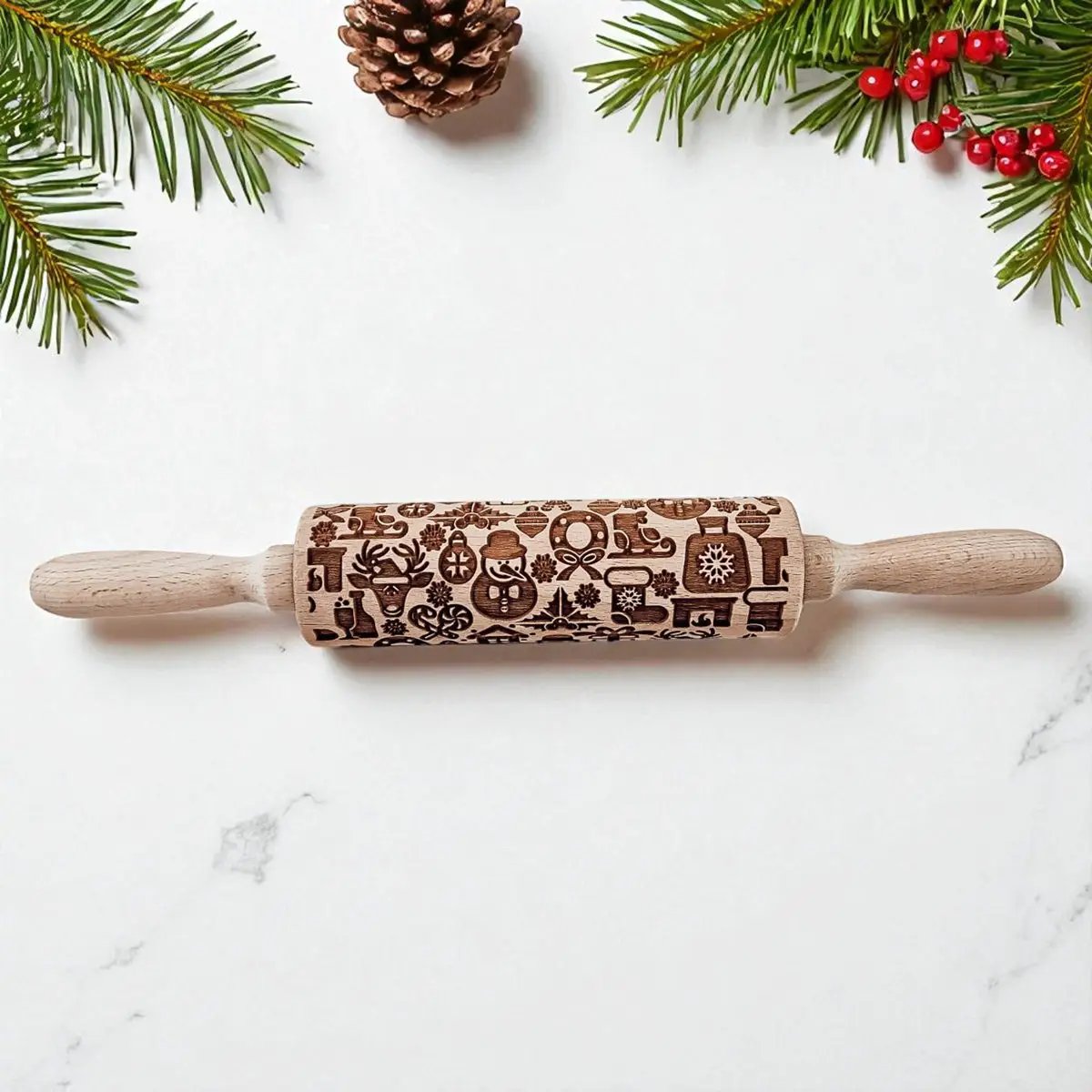 Christmas Rolling Pin Set In 10 Styles Varieties