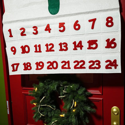 Felt Christmas Advent Calendar With Ornaments