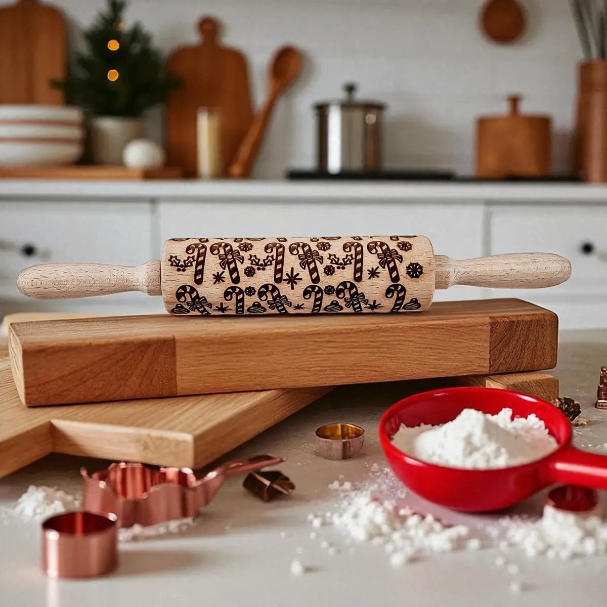 Christmas Rolling Pin Set In 10 Styles Varieties