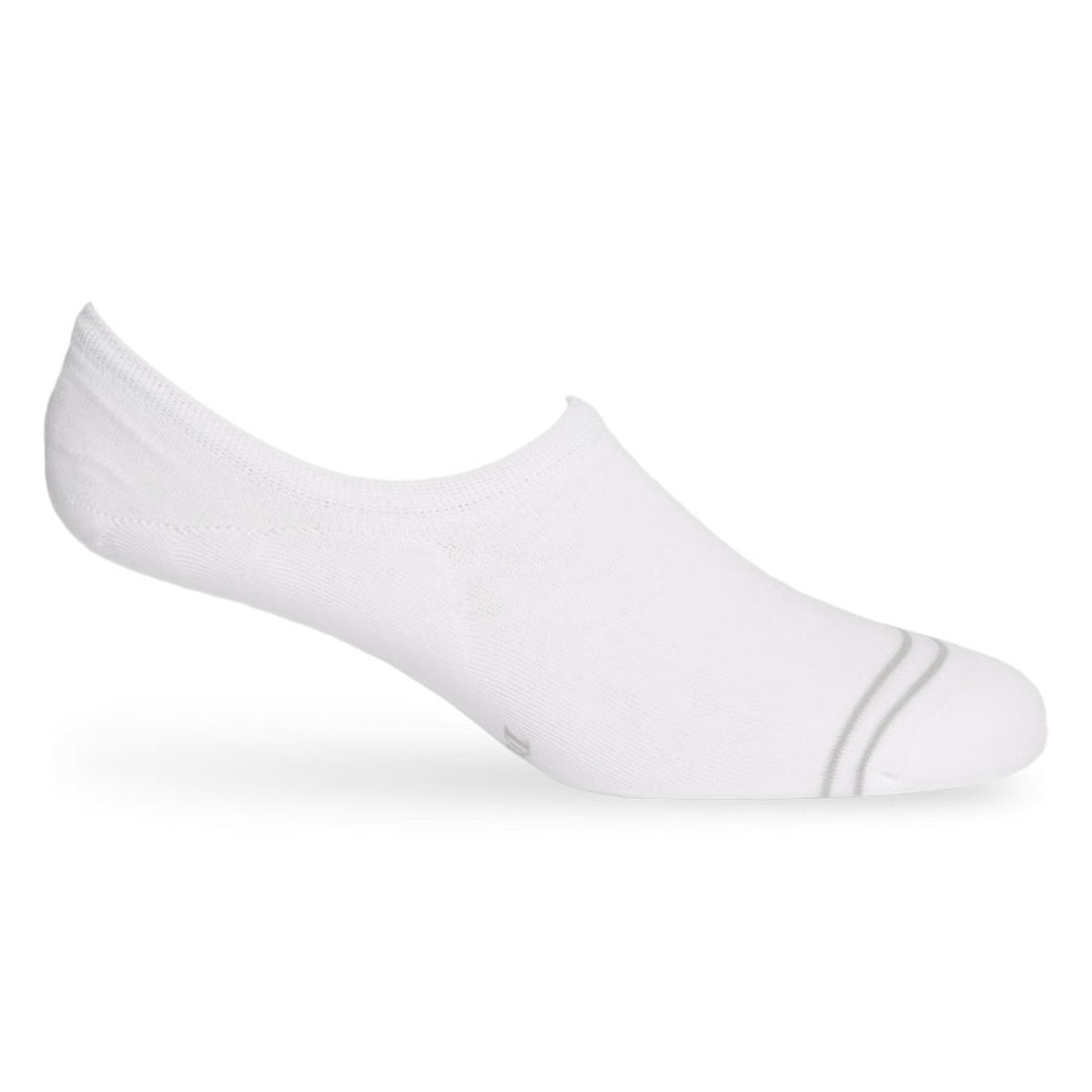 White cotton no show socks, low-cut knit texture on Tampa Home & Garden Store