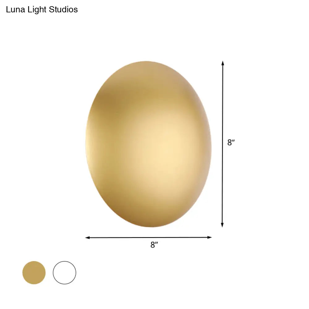 Lámpara de pared LED blanca/dorada con iluminación cálida/blanca - Perfecta para dormitorios modernos