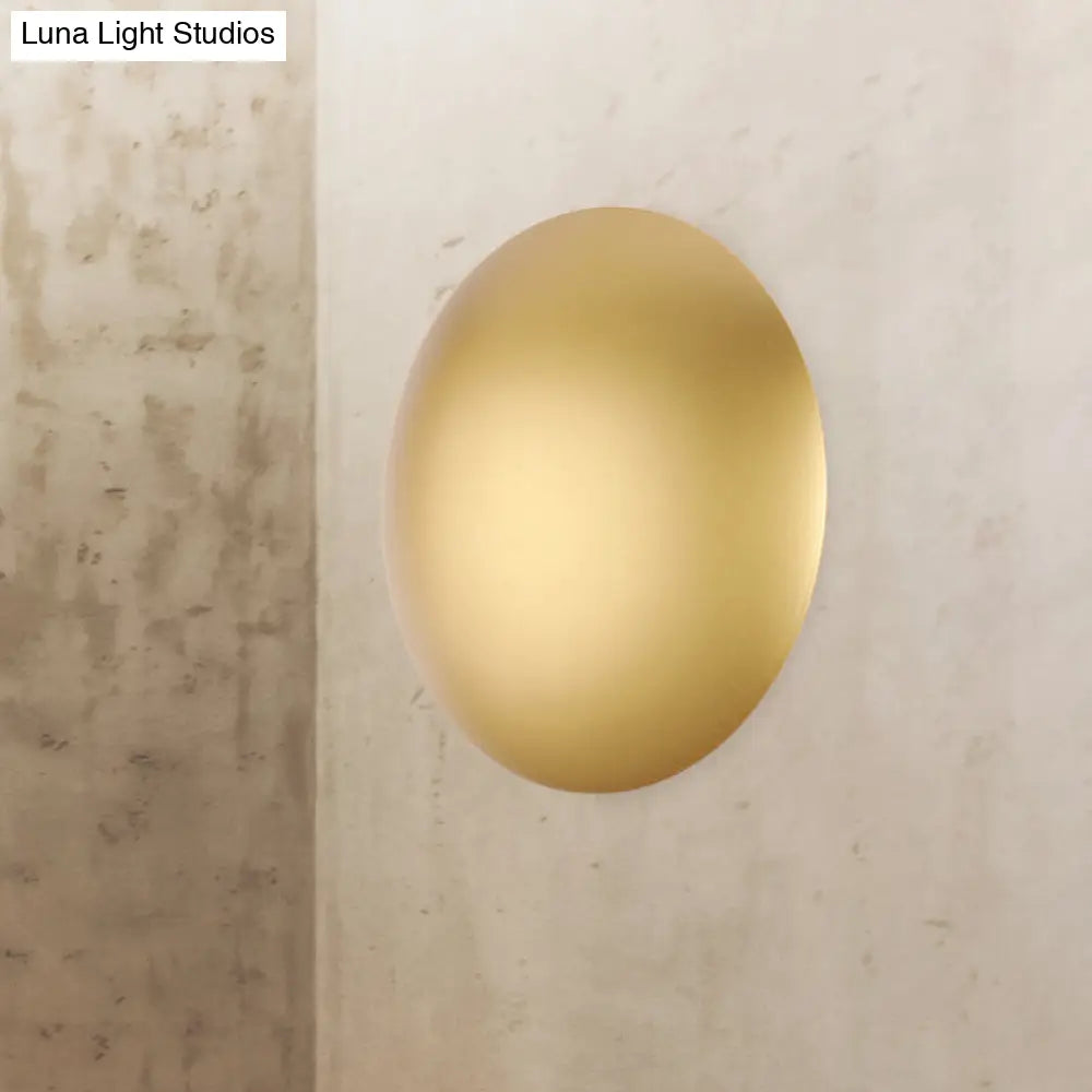 Lámpara de pared LED blanca/dorada con iluminación cálida/blanca - Perfecta para dormitorios modernos
