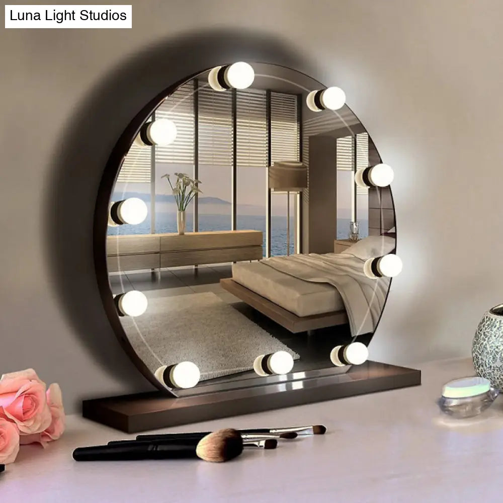 Tira de tocador con LED blancos: diseño esférico para un minimalismo en el vestidor y una iluminación de maquillaje mejorada