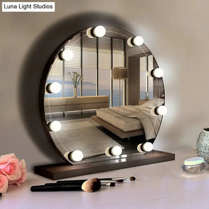 Tira de tocador con LED blancos: diseño esférico para un minimalismo en el vestidor y una iluminación de maquillaje mejorada
