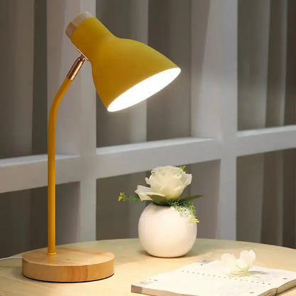 White Macaron Metal Table Light Gooseneck Lamp
